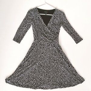 WHBM Polka Dot Fit and Flare Dress Size 00